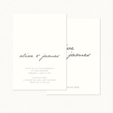 Olive Main Invitation