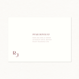 Rose Printed Envelope - Invitation Size