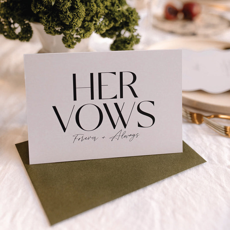 Her Vows Card