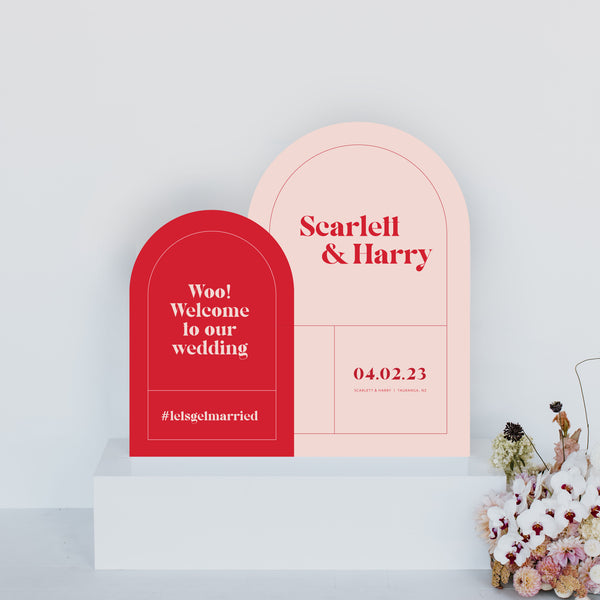 Scarlett Welcome Sign
