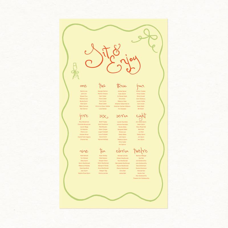 Abby Seating Chart