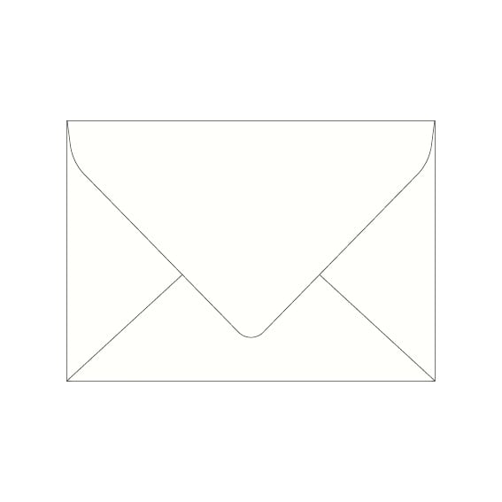 Blank White Invitation Envelope (130 x 185mm)