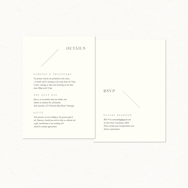 Ella Details & RSVP Card
