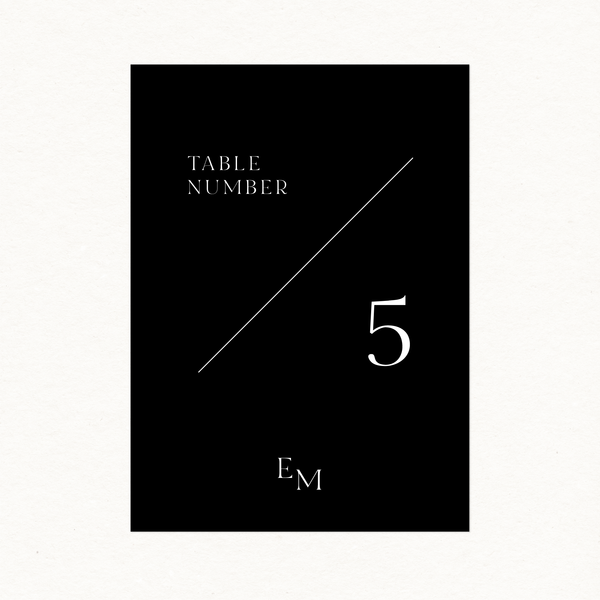 Ella Table Number