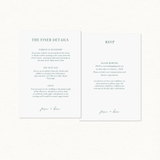 Fern Details & RSVP Card