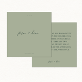Fern Main Invitation