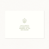 Fleur Printed Envelope - Invitation Size