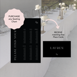 SEATING CHART FREE GIFT WITH PURCHASE (PLACE CARDS)