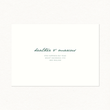 Olive Printed Envelope - Invitation Size