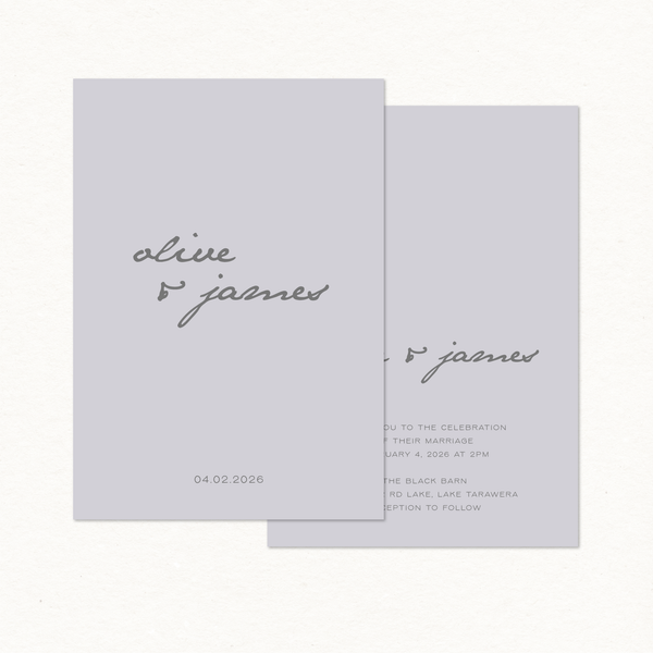 Olive Main Invitation