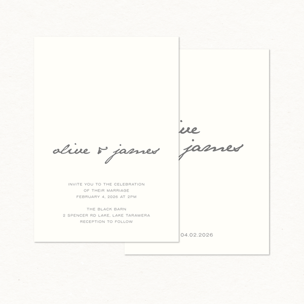 Olive Main Invitation