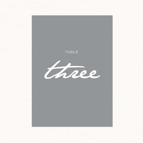 Olive Table Number