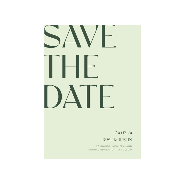 Rose Save The Date