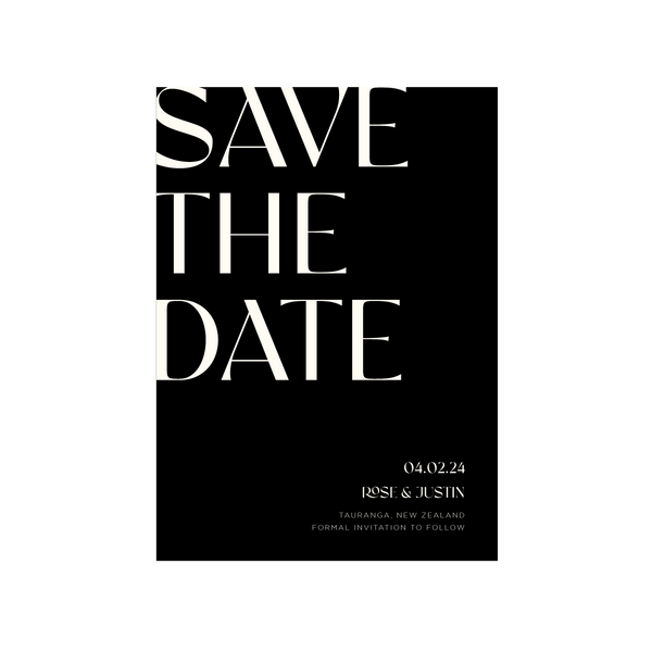 Rose Save The Date
