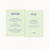 Ruby Details & RSVP Card