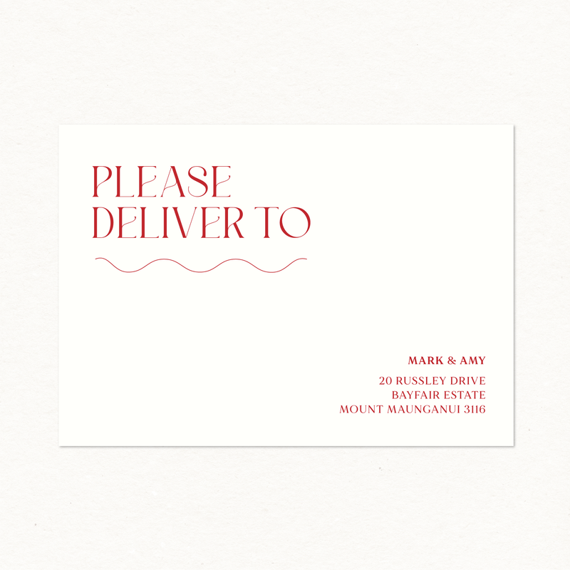 Sapphire Printed Envelope - Invitation Size
