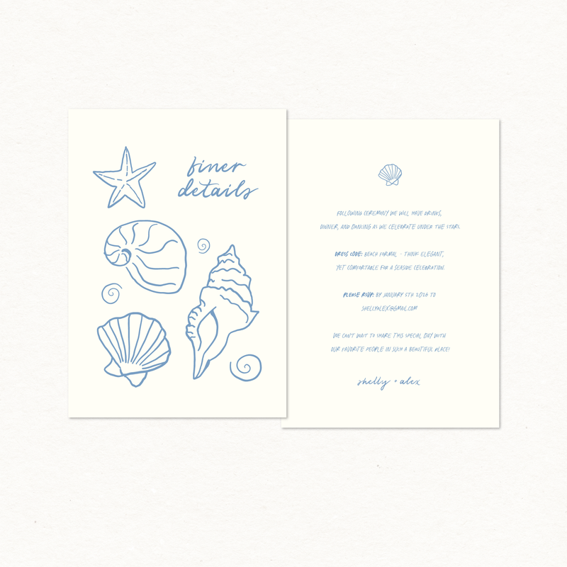 Shelly Details & RSVP Card