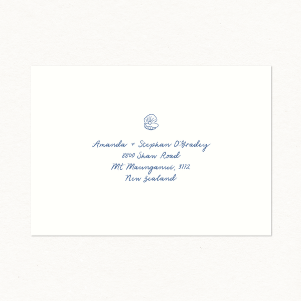 Shelly Printed Envelope - Invitation Size
