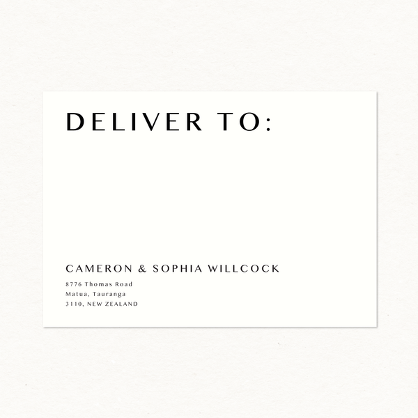 Vera Printed Envelope - Invitation Size