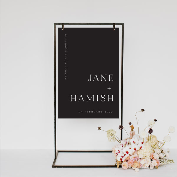 Jane Welcome Sign